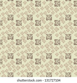 art abstract vintage seamless pattern with geometric mosaic, background