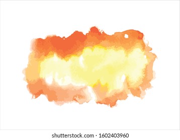 art abstract water color paint on white background
