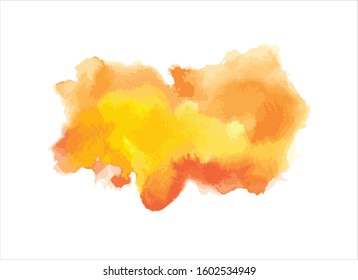 art abstract water color paint on white background