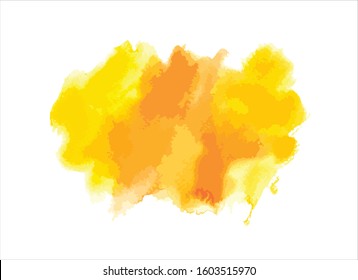 art abstract water color paint on white background