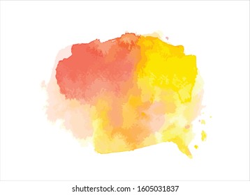 art abstract water color paint on white background