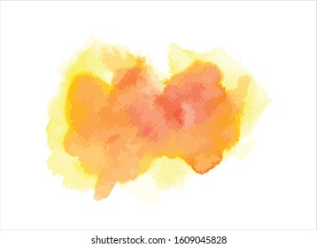 art abstract water color paint on white background