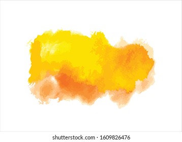 art abstract water color paint on white background