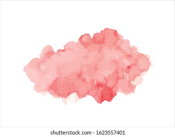 art abstract water color paint on white background