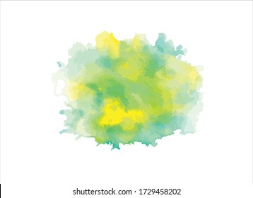 art abstract water color paint on white background