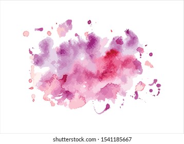 art abstract watercolor paint stroke background vector