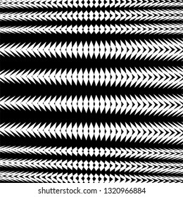 Art abstract zig zag lines geometric black and white futuristic pattern monochrome vector background