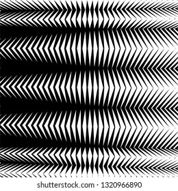 Art abstract zig zag lines geometric black and white futuristic pattern monochrome vector background