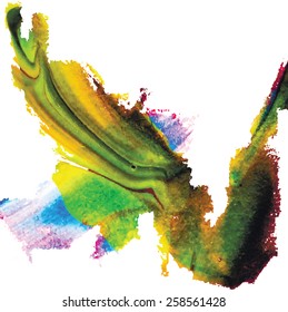 Art abstraction. Vector watercolor background. The concept for the design.