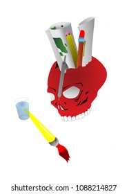 Art Activities and Skull