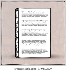 Art aged books with place for your text