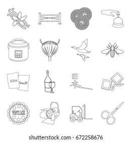 art, alcohol, cooking and other web icon in outline style.transport, travel, medicine icons in set collection.