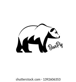 art animals bear and pig