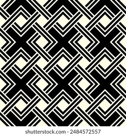 Art of Artistic Interlocking Repeating pattern. Geometric Shape repeated patterns of printable vector.