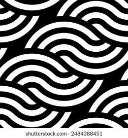 Art of Artistic Interlocking Seamless pattern. Geometric Shape repeated patterns of printable vector.