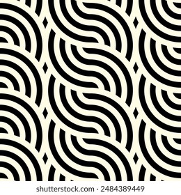Art of Artistic Interlocking Seamless pattern. Geometric Shape repeated patterns of printable vector.