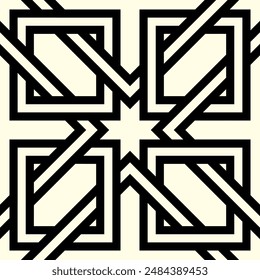 Art of Artistic Interlocking Seamless pattern. Geometric Shape repeated patterns of printable vector.