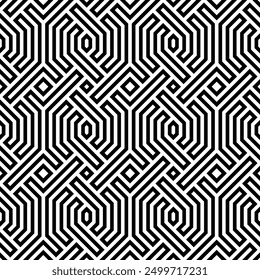 Kunst der Kunst formt nahtlose Muster. Geometrischer Hintergrund mit wiederholten Mustern eines druckbaren Vektors.