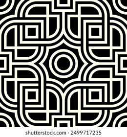 Art of Artistic shapes Seamless patterns. Geometric Repeating pattern background of Printable vector.