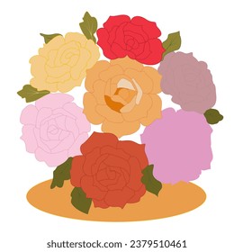 Art background bloom blossom botanical garden flower botany bouquet classic closeup color colorful concept day decor decoration decorative design drawing drawn elements elegance elegant floral flora 