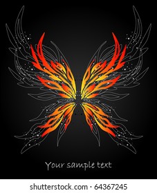 art  background with butterfly