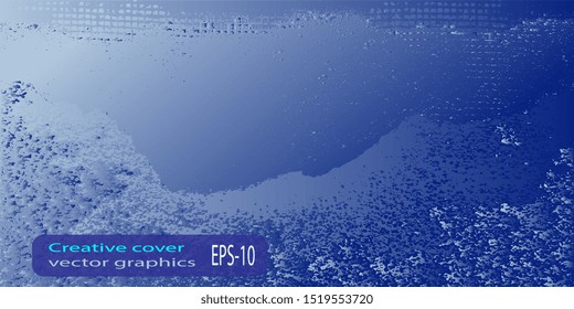 Art background. Creative vector background for banner and flyer. Abstract vintage background. Texture stains. Designer decorative cover. Vector graphics. Spots and blots. Obsolete surface. 