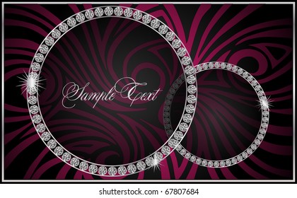 art background with  the Diamonds
