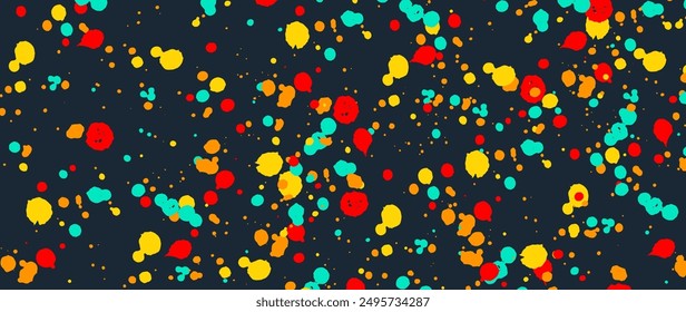 Fondo de arte con gotas de pintura artística. Fondo con salpicaduras. Ilustración vectorial