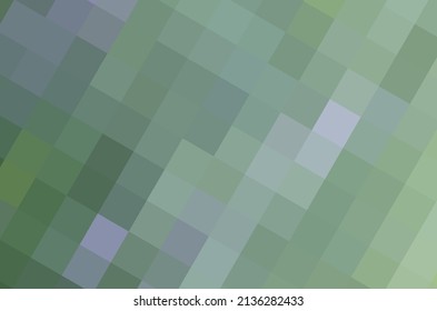 Art background of light green squares connected diagonally. Geometric texture of green and grey pixels for publication, poster, calendar, post, screensaver, banner, cover, website, space for your