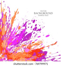  Art background  and  paint  blots, splashes, drops 
