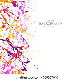 Art  background  with  paint  blots, splashes, drops 
