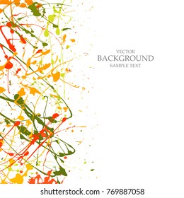 Art  background  with  paint  blots, splashes, drops 
