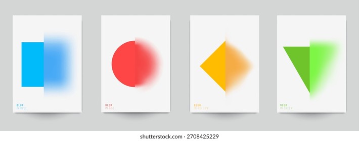 Plantilla de fondo de arte para tarjeta de cubierta, Anuncio, póster, volante en el morfismo de vidrio moderno o estilo gradiente. Diseño gráfico abstracto mínimo. Ilustración vectorial.