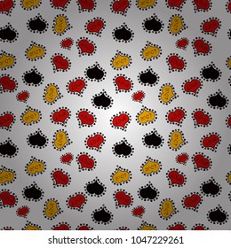 Art for background texture design.Vector. Seamless love pattern with cute lettering calligraphy text and hearts, envelopes. Hand drawn illustration in cartoon style on white, black and red colors.