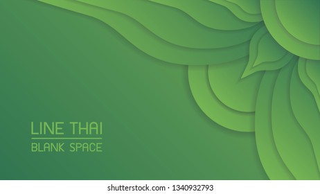 art background with thai design