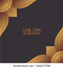 art background with thai design