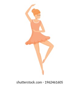 Art ballerina icon. Cartoon of Art ballerina vector icon for web design isolated on white background