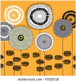art beautiful flower vector background