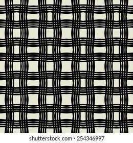 art black graphic geometric seamless pattern, square background with elegant ornament in art deco style