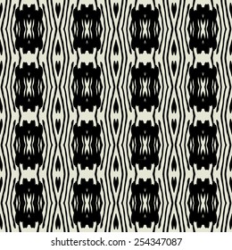 art black graphic geometric seamless pattern, square background with elegant ornament in art deco style