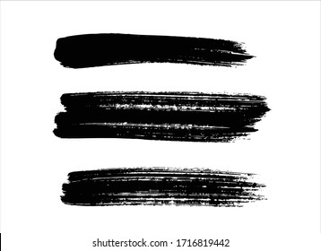 art black ink abstract brush stroke paint background