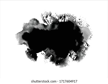 art black ink abstract brush stroke paint background