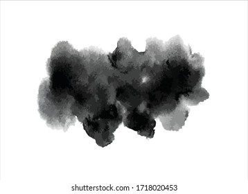 art black ink abstract brush stroke paint background