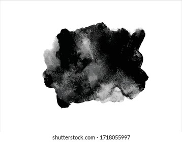 art black ink abstract brush stroke paint background