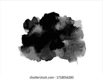 art black ink abstract brush stroke paint background