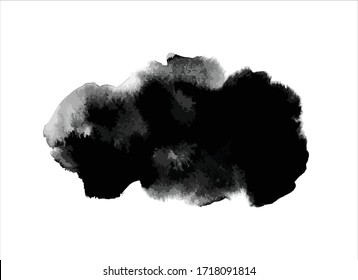 art black ink abstract brush stroke paint background