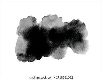 art black ink abstract brush stroke paint background