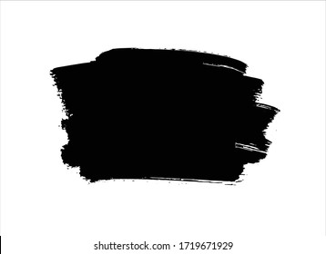 Art Black Ink Abstract Brush Stroke Paint Background