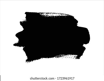 art black ink abstract brush stroke paint background