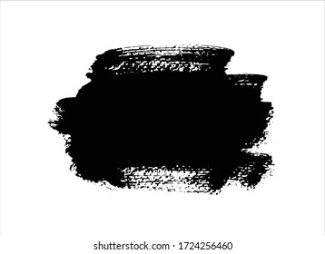 art black ink abstract brush stroke paint background